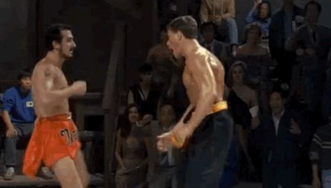 Jean-Claude Van Damme's 11 Best Faces in <i>Bloodsport</i> Double Impact Van Damme, Christo And Jean Claude, Claude Valois Gif, Jean Claude Van Damme Splits, Double Impact, Claude Van Damme, Forest Whitaker, Martial Arts Film, Jean Claude Van Damme