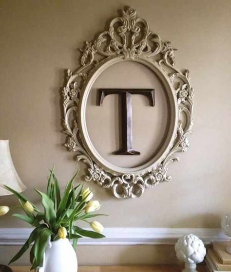 first home decor 20 Things to do with an Empty Frame - Hercottage first home decor Hobby Lobby Letters Wall Art, Hobby Lobby Letters, Friends Door, Large Front Door, Pot Shelf, Door Wall Art, Ikea Frame, Empty Frame, Door Entry