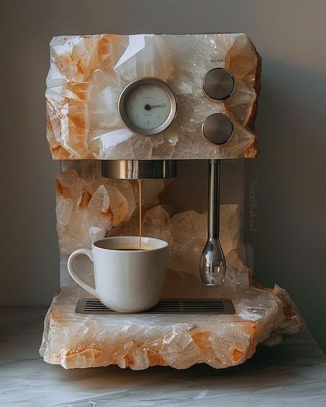 Sara Shakeel on Instagram: "So here’s a little update for you 📣….. I’m thrilled to announce that we have OVER 3,000 subscribers for the Crystal Coffee Machine, and we’re trending as the No. 1 upcoming campaign on Indiegogo! 🥳✨ This clearly shows we’re on the right track. If you haven’t subscribed yet via the link in my bio, you’ll miss out on the launch announcement! We are currently in the process of creating our first working prototype, all the crystals are ethically sourced , I am interviewing each crystal and they are extremely excited to become a part of the coffee machine 🥹🥲😂 and I will keep you updated on our progress over the next few days, Additionally, I’m developing a reward system for all our crowdfunding supporters. This project thrives on the love and support of those wh Coffee Machines Aesthetic, Coffee Machine Aesthetic, Coffee Dishes, Sara Shakeel, Life Right Now, Deco Originale, Reward System, Coffee Decor, Coffee Design