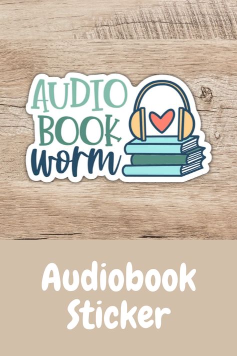 Cute audiobook sticker. Read more at BalTimes.com! Audiobook Stickers, Sleep Headphones, Audio Player, Kindle Paperwhite, Fire Tv, Audio Books, Book Worms, Book Lovers, Read More