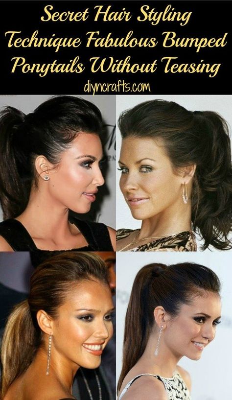 DIY fabulous bumped ponytail without a bump-it or without teasing. And, you can do it in about three minutes. This is a great method for those of you who like the bumped ponytail look but have little time to create it. #hair #beauty #easy #ponytail Ponytail Bump, Different Hair Styles, Different Hair, Hair Affair, Different Hairstyles, Hair Envy, Makati, Sleeve Tattoo, Hair Tips