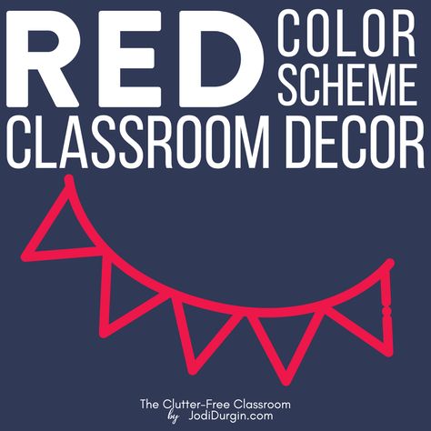 Elementary Teachers looking for Red Classroom Decor Ideas will find the inspiring photos & decorating tips by Clutter Free Classroom. Educators in 1st, 2nd, 3rd, 4th & 5th wondering how to set up a classroom on a budget will love the bulletin board inspo, photos, & DIY tips for setting up their rooms for back to school or a mid-year refresh helpful. You'll also find classroom decor bundles & theme ideas to be quick & easy! Red Classroom Decor, Red Classroom Theme, Classroom On A Budget, Crayon Themed Classroom, Burlap Classroom, Red Classroom, Classroom Decor Ideas, Elementary Classroom Themes, Clutter Free Classroom