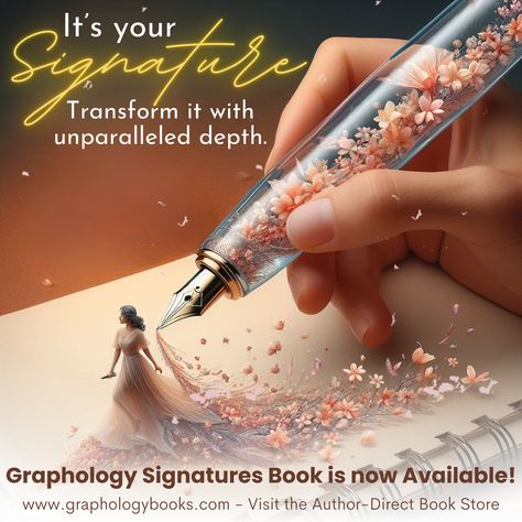 Dive into the fascinating world of signature analysis with Graphology Signatures, your comprehensive guide to understanding the hidden meanings behind the way we sign our names. This book promises to change the way you see signatures forever, offering a window into the human psyche that is both intriguing and enlightening. Visit graphologybooks.com to purchase your copy from the Author-Direct Book Store. #graphologysignatures #graphology #handwriting #signature #graphologybooks #graphologyrea... Signature Analysis, Handwriting Signature, Signature Book, Handwriting Analysis, Book Store, Handwriting, Bookstore, The Way, Meant To Be