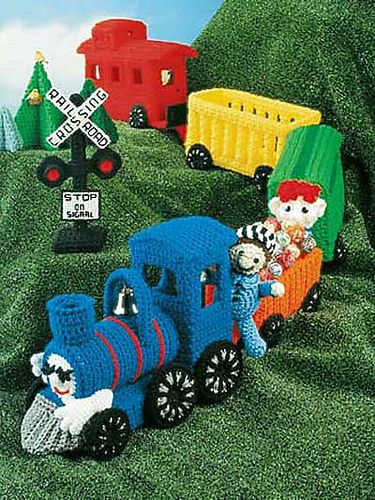 Train House, Toy Trains, Confection Au Crochet, Choo Choo Train, Crochet Motifs, Toy Train, Crochet Toys Patterns, Crochet For Kids, Knitted Toys