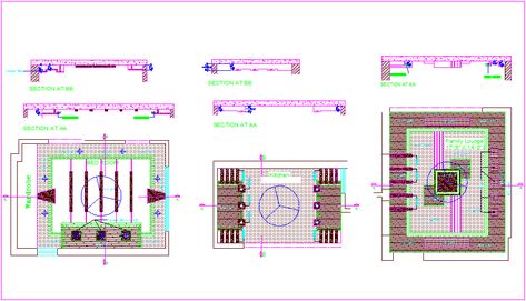 False ceiling interior design with plan and section view dwg file in plan view bedroom,wardrobe,wooden box view,kitchen,family lounge view and sectional view with concrete,wall and cover light view with necessary dimension. False Ceiling Layout Plan, False Ceiling Plan, False Ceiling Section, Ceiling Interior Design, Ceiling Layout, Plywood Ceiling, Ceiling Interior, Wooden Ceiling Design, Architecture Styles