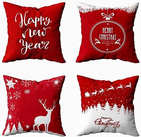 Shorping 4 Pack Xmas Pillows 20X20 Pillow Cover, Christmas Pillow Covers Fall Throw Pillow Covers Xmas Decorations Christmas Ball Merry Snowflakes Background Snow Pillow Covers for Home Snowflakes Background, Background Snow, Xmas Pillows, Farmhouse Throw Pillow, Plaid Pillow Covers, Fall Throw Pillows, 18x18 Pillow, 18x18 Pillow Cover, Plaid Pillow