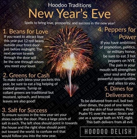 Hoodoo Conjure Rootwork, New Years Eve Traditions, Hoodoo Magic, Hoodoo Conjure, Hoodoo Spells, Good Luck Spells, Color Healing, Luck Spells, Magic Spell Book