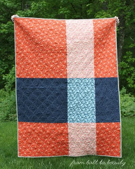 Quilt Back Ideas Simple, Backing A Quilt, Big Block Quilts, Quilt Backing, Quilt Border, Quilt Binding, Boy Quilts, Modern Quilt Patterns, Sum Up