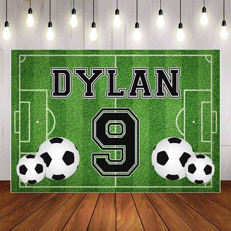 Birthday Photo Background, Boys Birthday Party Decorations, Soccer Photography, Soccer Theme, Poster Baby, Football Photography, Soccer Birthday, Sports Poster, Sports Baby