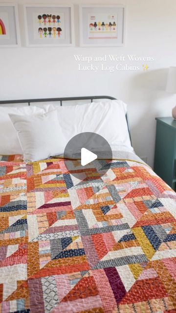 Emily Dennis - Quilty Love - Modern Quilter on Instagram: "Finally got this Warp and Weft Wovens #luckylogcabinsquilt up on the blog! Lucky Log Cabins is the most popular Quilty love pattern and it’s the ✨ featured sale pattern ✨ this week. It’s a favorite for a reason! It’s a fast and fun stash buster that looks good in everything 👌🏻 Quilt pattern - Lucky Log Cabins- in the shop Fabrics - #warpandweftwovens by @alexiamarcelleabegg for @rubystarsociety #quiltylove #quiltylovepatterns #logcabinquilt #stashbuster #sewyourstash #quilting #quiltersofinstagram #stashbusterquilt" Lucky Log Cabin Quilt Pattern, Quilty Love, Warp And Weft, Log Cabin Quilt Pattern, Stash Buster, Easy Quilt, Love Pattern, Easy Quilt Patterns, Log Cabin Quilt