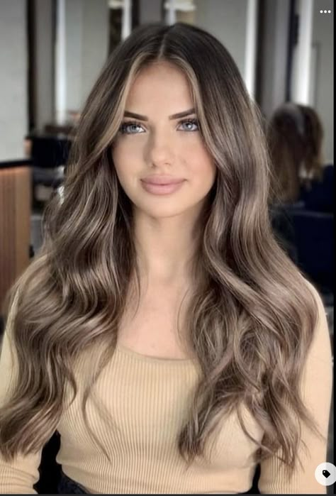 Ash Brown Hair Balayage, Mousy Brown Hair, Light Ash Brown Hair, Ash Brown Hair Color, Rambut Brunette, Brown Hair Shades, Mushroom Brown, Ash Brown Hair, Brunette Hair With Highlights