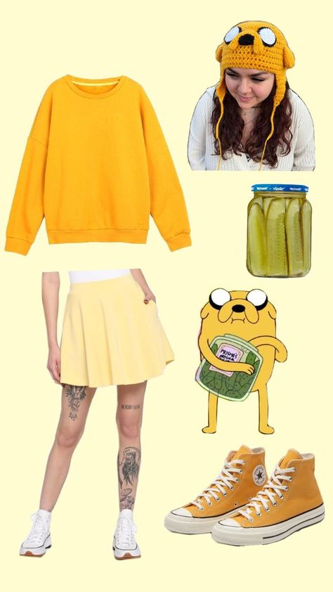 Adventure Time Costume, Adventure Time Clothes, Adventure Time Birthday, Adventure Time Cosplay, Jake Adventure Time, Clever Costumes, Jake The Dog, New Halloween Costumes, Diy Dog Costumes