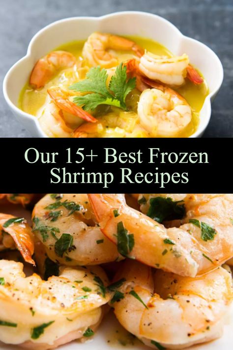 Are you looking for frozen shrimp recipes? Did you know that right there in your grocery store’s frozen aisle there is an easy and healthy dinner staple just waiting for you?  A lot of home chefs think that frozen cooked shrimp recipes just cover one thing: shrimp cocktail or a simple boiled shrimp recipe. Uncooked Shrimp Recipes, Recipes For Precooked Shrimp, Pre Cooked Shrimp Recipes Easy, Boil Frozen Shrimp, Leftover Shrimp Cocktail, How To Cook Frozen Shrimp, Frozen Pre Cooked Shrimp Recipes, Frozen Cooked Shrimp Recipes, Frozen Shrimp Recipes Easy