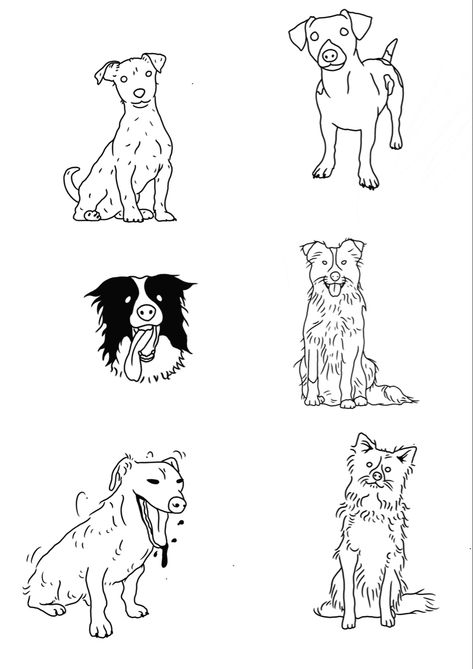 Dog Flash Tattoo Designs, Dog Flash Tattoo, Tattoo Designs Dog, Dog Tattoo Flash, Unique Dog Tattoo Ideas, Animal Lover Tattoo, Tattoo Sheets, Indie Tattoo, Tattoo Dog