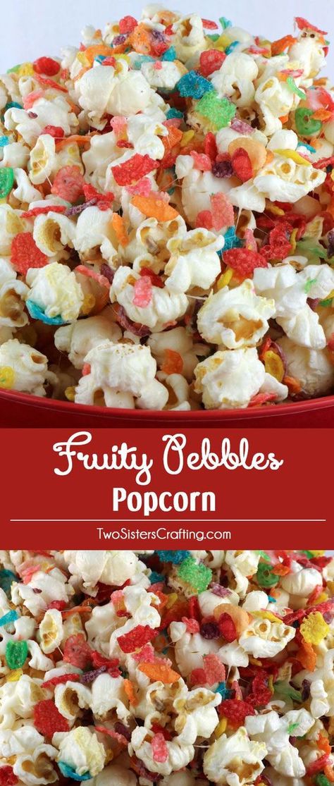 Popcorn Sweet, Kids Desserts, Popcorn Popping, Fun Popcorn, Fruity Pebbles Cereal, Popcorn Treat, Salty Popcorn, Coconut Dessert, Popcorn Treats