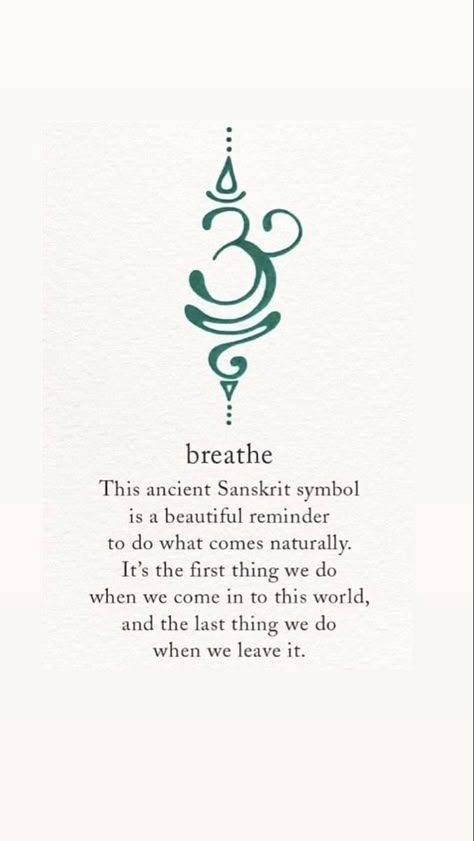 Dainty Breathe Symbol Tattoo, Sandscript Breathe Tattoo, Deep Breaths Tattoo, Unique Tattoo Designs With Meaning, Tattoo Ideas For Confidence, Unalome Tattoo Add Ons, Release Symbol Tattoo, Tattoo Ideas Female Breathe, Take A Deep Breath Tattoo