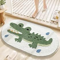 Alligator Bathroom, Sink Decor, Cute Bath Mats, Animal Rug, Tub Shower Doors, Carpet Design, Decorate Your Room, Bathroom Mats, Bathroom Flooring