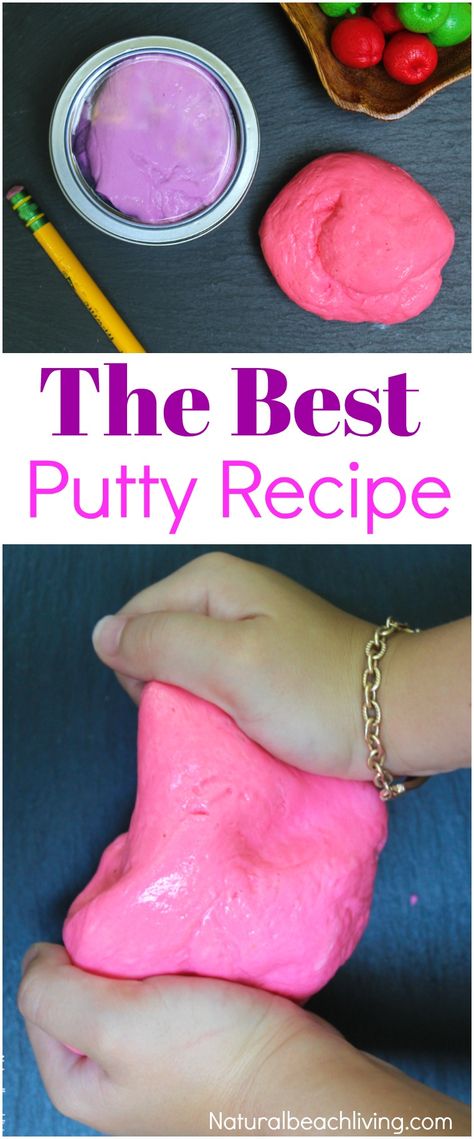 DIY Thinking Putty Recipe, Silly Putty, Homemade Putty Destress Activities, How To Make Putty, Homemade Putty, Silly Putty Recipe, Therapy Dough, Relatable Friends, Putty Recipe, Therapy Putty, Diy Stressball