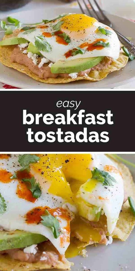 You will not want to save this Breakfast Tostada Recipe just for breakfast! This flavor-packed recipe is great for breakfast, lunch or dinner. It's super simple to make, and packed with flavor. Breakfast Tostada Recipes, Egg Appetizers, Tostadas Recipes, Breakfast Tostada, Breakfast Tostadas, Aip Paleo Breakfast, Tostada Recipe, Egg Appetizer, Tostada Recipes