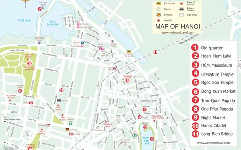 Hanoi Travel Maps - Tourist Map of Hanoi, Vietnam Hanoi Travel, Vietnam Map, Hanoi Old Quarter, Walking Map, Vietnam Voyage, Tourist Map, Lake Map, Map Travel, Travel Map