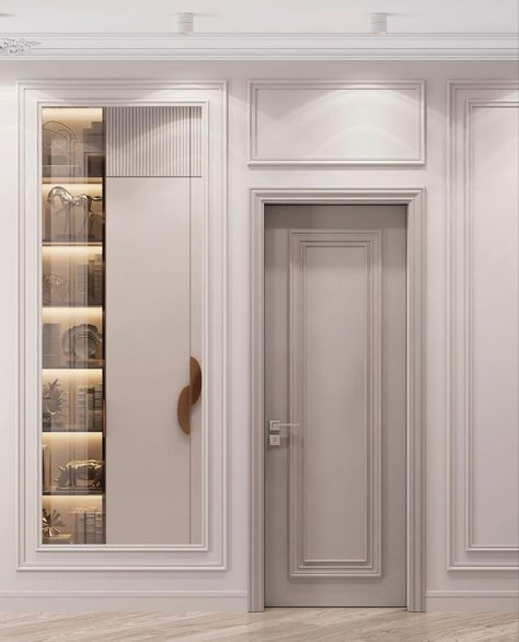 Luxury Apartment Decor, Gold Kitchen Hardware, Interior Door Styles, Classical Interior, Classic House Exterior, Classic Doors, Vintage Doors, Door Design Modern, Door Design Interior