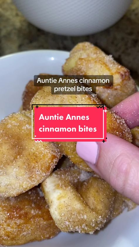 Auntie Annes Pretzels, Cinnamon Bites, Cinnamon Pretzels, Auntie Annes, Sarah Marie, Pretzel Bites, The Creator