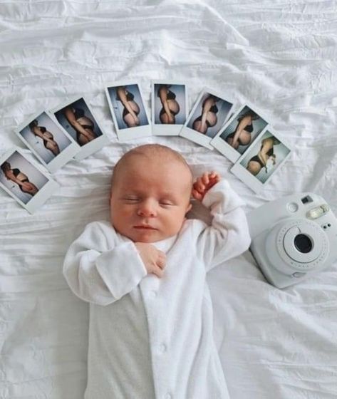 Newborn Polaroid Pictures, Polaroid Baby Bump Pictures, Newborn Reveal Photo, Pregnancy Poloroid Pictures Ideas, Poloroid Pregnancy Photos, Bump Pictures Weekly Polaroid, Polaroid Pictures Pregnancy, Polaroid Family Pictures, Secret Pregnancy Aesthetic