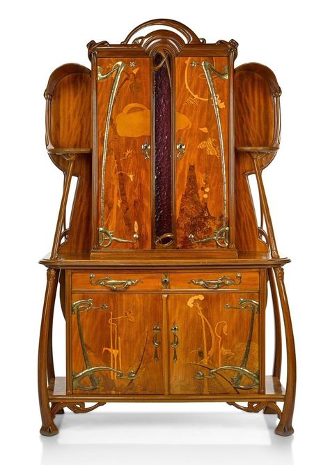 ArtNouveauDeco on X: "Freddie Mercury was very much into collecting wonderful art (nouveau) pieces. This sideboard from 1895 by French designer Léon Bénouville (1860-1903) was owned by Freddie Mercury and will soon be for sale at Sothebys - along with many other items owned by the ex Queen singer. https://t.co/HnxZfOGKBf" / Twitter Art Nouveau Couch, Arts And Crafts Movement Furniture, Art Nouveau Cabinet, Jewelry Bench, Nouveau Furniture, Art Nouveau Furniture, House Work, Art Nouveau Decor, Stylish Art