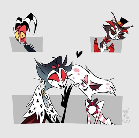 Hotel Trivago, Vivziepop Hazbin Hotel, Cartoon Crossovers, Hotel Art, Helluva Boss, I'm A Simp, Hazbin Hotel, Art Reference Poses, Artist Art