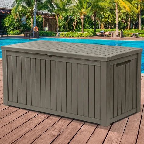 Quoyad180 Gallon Large Outdoor Storage Xl Deck Box With Dividers Patio Furniture Cushion - Patio, Lawn & Garden - Temu Outdoor Storage Solutions, Patio Furniture Cushions, Deck Box, Patio Bar, Outdoor Pergola, Pergola Shade, Outdoor Grill, Outdoor Ceiling Fans, Outdoor Tables