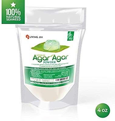 Amazon.com : LIVING JIN Agar Agar Powder 4OZ (or 12oz | 28oz) : Vegetable Gelatin Powder Dietary Fiber [100% Natural seaweed + Non GMO + VEGAN + VEGETARIAN + KOSHER + HALAL] : Grocery & Gourmet Food Halal Desserts, Baking Alternatives, Agar Agar Powder, Hot Takes, Mango Tart, Coconut Jelly, Gummies Recipe, Elderberry Gummies, Easy Chinese Recipes