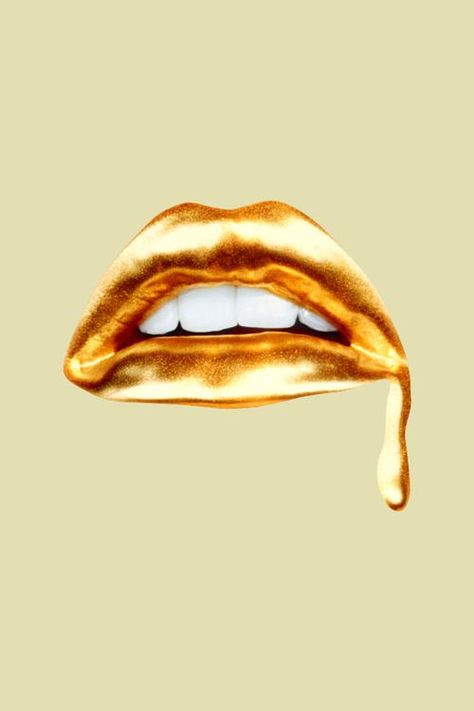 Gold Aesthetic on Point Wallpapper Iphone, John Bauer, Pencak Silat, Gold Lips, Gold Aesthetic, Junji Ito, Inspiration Fashion, Lip Art, Luxury Shopping