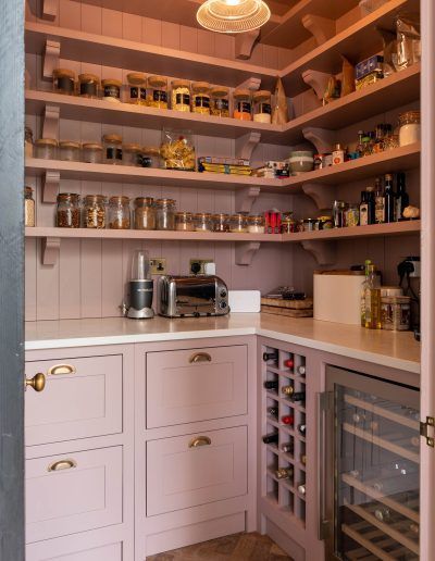 Shaker Kitchen Ideas, Painted Shaker Kitchen, Pantry Interior, Beautiful Pantry, Kitchen Floor Plan, Pantry Cupboard, Victorian Kitchen, V Groove, Pantry Ideas