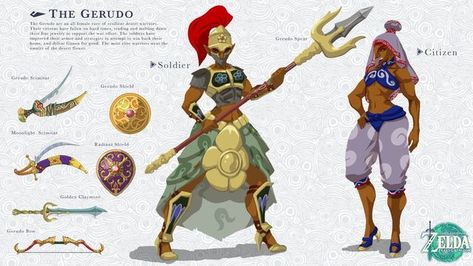 SplatteredColors on Instagram: "More Concepts! ✍️🎮 This is part of my Tears of the Kingdom theory coming friday! This concept is for for the Gerudo warriors/Citizens, and all of their weapons. Stay tuned for friday so that these changes make sense! whats your favorite change so far??🥰🧐 #TearsoftheKingdom #ZeldaTheory #legendofZelda #breathoftheWild #BotW #TotK #Urbosa #Gerudo #GerudoTown #Yiga #YigaClan #Nintendo #ZeldaNews #Youtube #YoutubeVideo #conceptart #Illustration #digitalart #animate The Legend Of Zelda Gerudo, Yiga Clan Oc, Gerudo Cosplay, Gerudo Women, Gerudo Oc, Zelda Gerudo, Botw Gerudo, Zelda Reference, Blue Hair Anime Boy