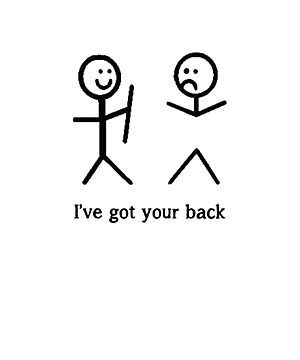 Funny Stick Figure Tattoos, I Got Your Back Stick Figures, Best Friend Stick Figures, Cute Stick Figure Drawings Funny, Funny Stick Figures Wallpaper, Cute Stick Drawings, Easy Drawings For Friends, Funny Stick Man Drawings, Drawings On Shirts Ideas