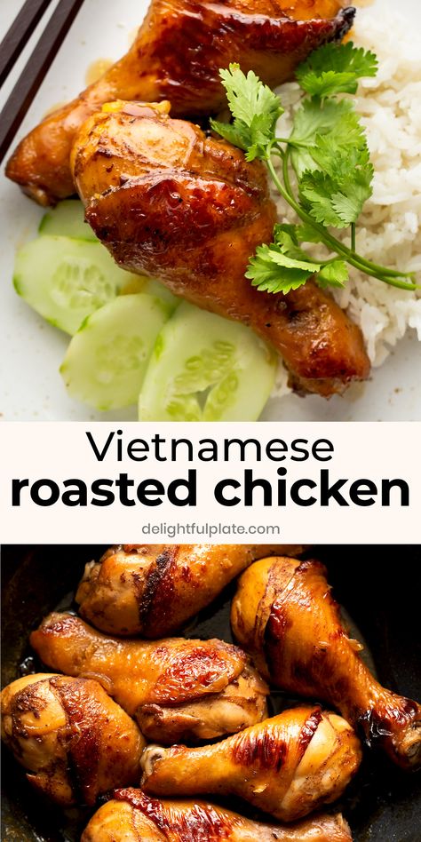 Asian Drumstick Chicken Recipes, Vietnamese Dinner Recipes, Chicken Drumstick And Rice Recipes, Vietnamese Recipes Authentic, Asian Chicken Drumsticks, Drumstick Chicken Recipes, Vietnamese Dinner, Rotisserie Recipes, Lao Food