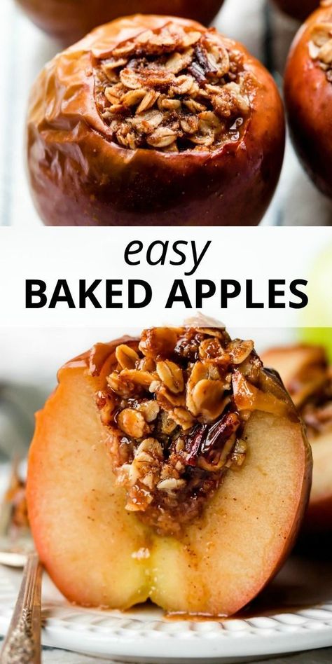 Fall Desserts Gluten Free, Gluten Free Apple Recipes, Baked Apples Recipe, Decadent Cheesecake, Easy Baked Apples, Baked Cinnamon Apples, Recipe Cheesecake, Baked Apple Recipes, Apple Recipes Easy