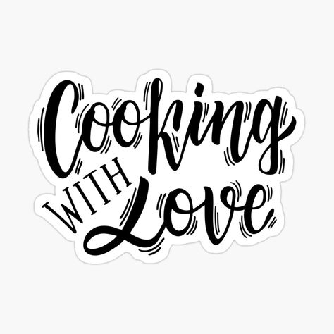 Cooking Aesthetic Stickers, I Love Cooking Quotes, Cooking Stickers Cute, Cookery Stickers Printable, Chef Sticker, Cooking Stickers, Baked With Love Stickers, Journal Banner, Cooking Lover