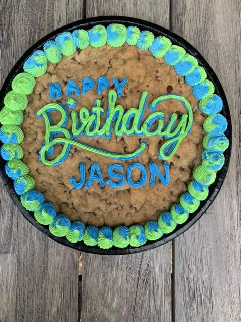 Mens Cookie Cake, Cookie Cake For Men, Birthday Cookie Cake Designs For Men, Birthday Cookie Cakes, Cookie Cake Decorating Ideas Birthdays, Birthday Cookie Cake Designs, Happy Birthday Cookie Cake, Cookie Cakes Decorated, Cute Cookie Cake Designs