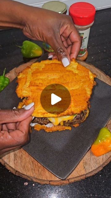 Burger Sliders Recipes, Bread Alternative, Burgers Recipes, Sliders Recipes, Green Plantains, Smash Burger Recipe, Jamaican Cuisine, Burger Patties, Bread Alternatives