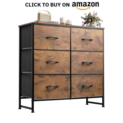 WLIVE Fabric Dresser for Bedroom, 6 Drawer Double Dresser, Storage Tower with Fabric Bins, Chest of Drawers for Closet, Living Room, Hallway, Rustic Brown Wood Grain Print

#homedesign #homedecor #housedesign #housedecor #room #roomdecor #roomdesign #interior #design #home #house #furniture #decor #bedroom #kitchen #livingroom Drawers For Closet, Closet Living Room, Dresser Tv Stand, Dresser With Tv, Fabric Dresser, Dresser For Bedroom, Closet Drawers, Dresser Storage, Bedroom Crafts