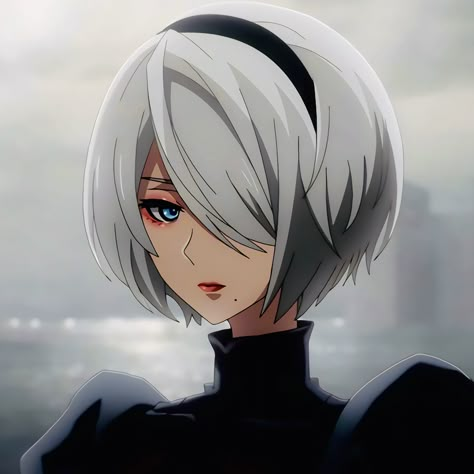 Anime: NieR:Automata 2b Anime Icon, 2b Anime, Nier 2b, 2b Yorha, Yorha 2b, 2b Nier Autómata, Anime Black Hair, Nier Automata, Anime Scenery