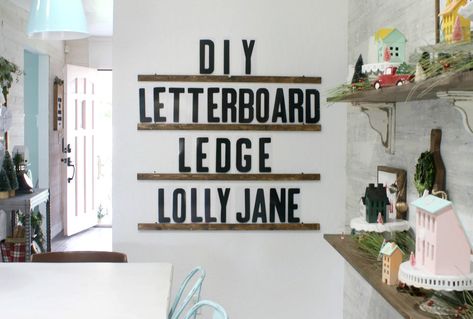 diy letter board ledge - Lolly Jane Wall Letters, Letters On Wall, Diy Letter Ledge, Letter Ledge, Diy Letter Board Ledge, Letter Ledge Quotes, Diy Giant Letter Board, Shelf Letter Board, Letter Board Quotes Bathroom