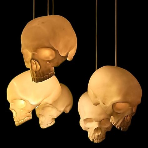 Halloween Lamps, Skull Light, Hallowen Ideas, Casa Halloween, Halloween Tattoo, Halloween 2, Theme Halloween, Halloween Inspiration, Halloween Deco