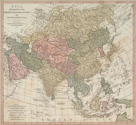 1772 map of Asia Map Of Asia Aesthetic, Asia Map Aesthetic, East Asia Map, Map Aesthetic, Map Of Asia, Maps Aesthetic, Saturn Return, Asia Map, Maps For Kids