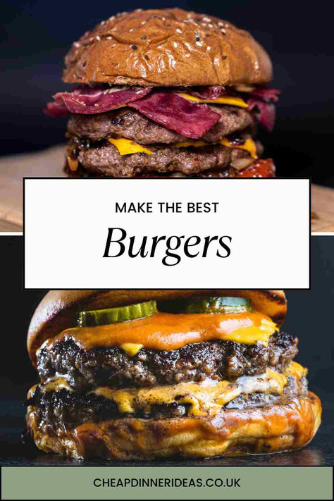 The humble burger, ground meat, a description of any minced meat in realty but more often than not when a burger is mentioned everyone thinks of of the classic beefburger with ground beef. Ground Beef Burger Recipes, Beef Burger Recipes, Ground Beef Burgers, Ground Beef Burger Recipe, Hamburger Recipes Patty, Burger Recipes Beef, Hamburger Meat Recipes, Mince Recipes, Bbq Food