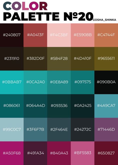 Color palette for Procreate and design Jewel Tones Color Palette Hex Codes, Jewel Tone Hex Codes, Steampunk Color Palette, Maroon Color Palette, Color Palette For Procreate, Jewel Tone Color Palette, Mixing Paint Colors, Pantone Color Chart, Html Color Codes