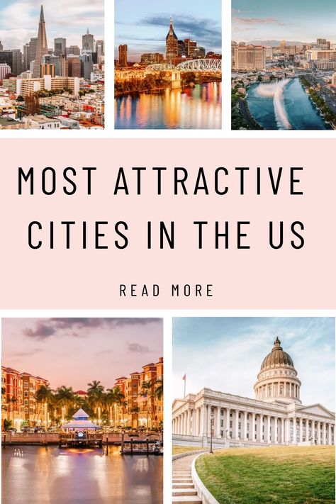 Take a trip to the most beautiful cities in the US to visit and experience the perfect blend of natural wonders and urban sophistication. Top Cities To Visit In Us, Fun Cities To Visit In The Us, Best Us Cities To Visit In The Fall, Best Cities To Live In Us, Places To Visit In The Fall U.s. States, Foodie Cities U.s. States, Urban Sophistication, Cities To Visit, Travel Trends