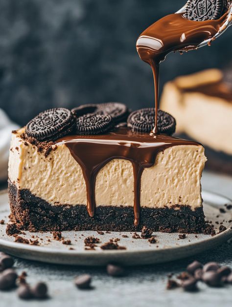 Espresso Coffee Cheesecake with Chocolate Ganache

🌟 𝗜𝗻𝗴𝗿𝗲𝗱𝗶𝗲𝗻𝘁𝘀 🌟
For the Crust:
2 cups Oreo crumbs
4 tbsp unsalted butter, melted (1/2 stick)
For the Cheesecake:
3 packages cream cheese (8 oz each), at room temperature
1 cup granulated sugar
1 tsp vanilla extract
⅓ cup brewed espresso
3 large eggs
1 oven-safe turkey bag Decorated Cheesecake, Cheesecake With Chocolate Ganache, Turkey Bag, Espresso Cheesecake, Cheesecake With Chocolate, Coffee Cheesecake, Chocolate Chip Cheesecake, Tastemade Recipes, Chocolate Dreams