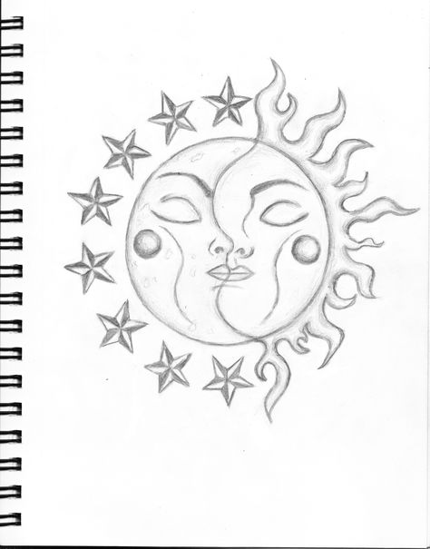 Sun Moon Drawing Simple, Sun And Moon Drawing Simple, Moon And Sun Drawing Simple, Sun And Moon Ink Drawing, Sun And Moon Pencil Drawings, Spiritual Drawings, Couple Drawing, Sun Drawing, Hipster Drawings